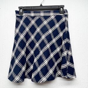 Prince & Fox Plaid A-Line Mini Skirt Women Small Preppy Y2K Grunge Dark Academia
